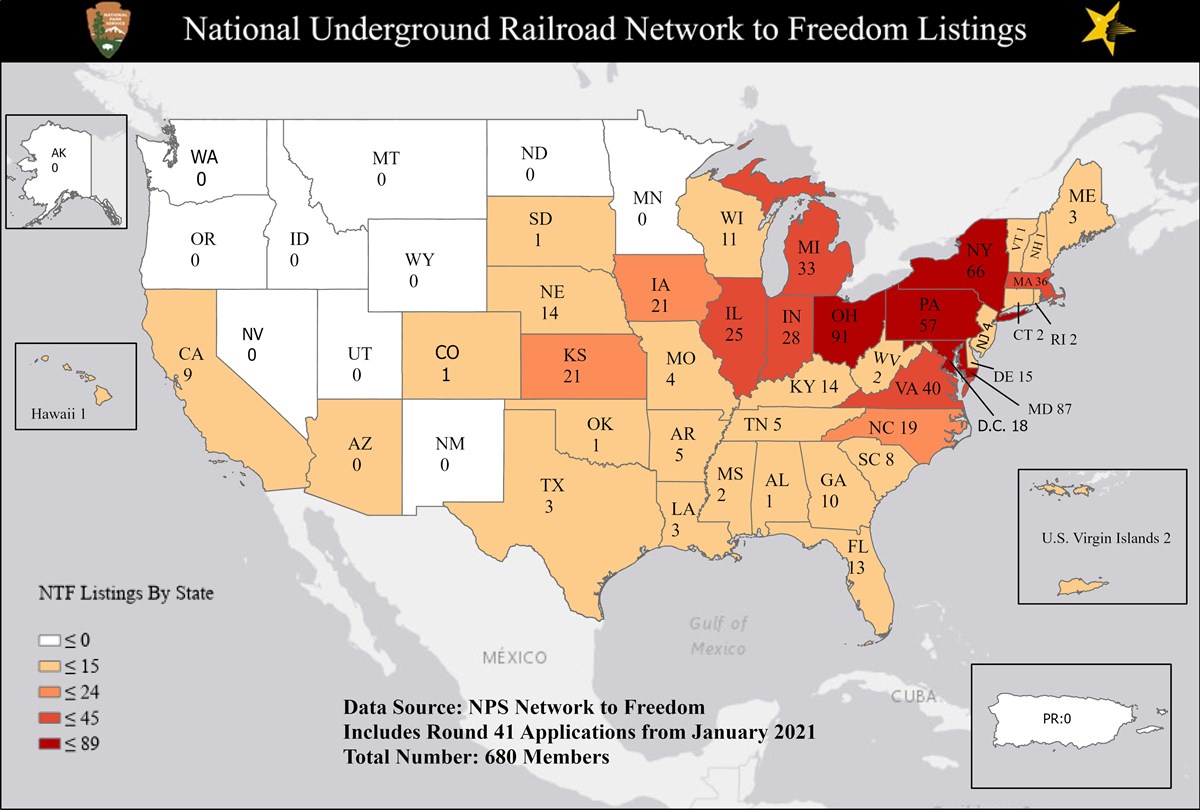 Our History Network to Freedom (U.S. National Park Service)