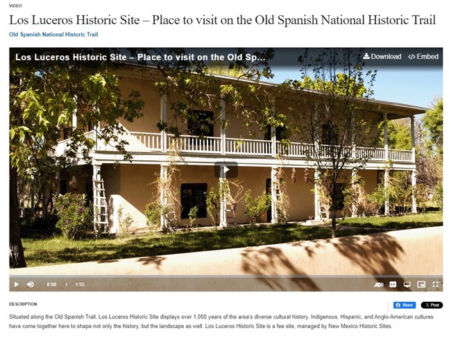 An image of a screenshot from a computer screen of a video. The image is of a two story historic structure.
