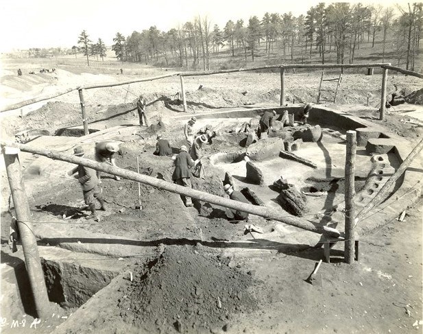 Excavations at Ocmulgee during the WPA era (NPS)