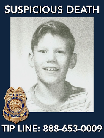 Robert "Bobby" Bizup was 10 years old at the time he went missing in August 1958, just outside Rocky Mountain National Park. His remains were found within park boundaries in 1959. The NPS Investigative Services Branch has opened an investigation.