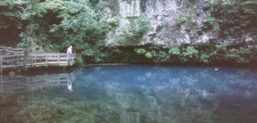 Man enjoying Blue Spring