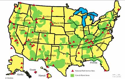 kast map of the USA