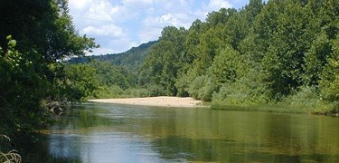the river