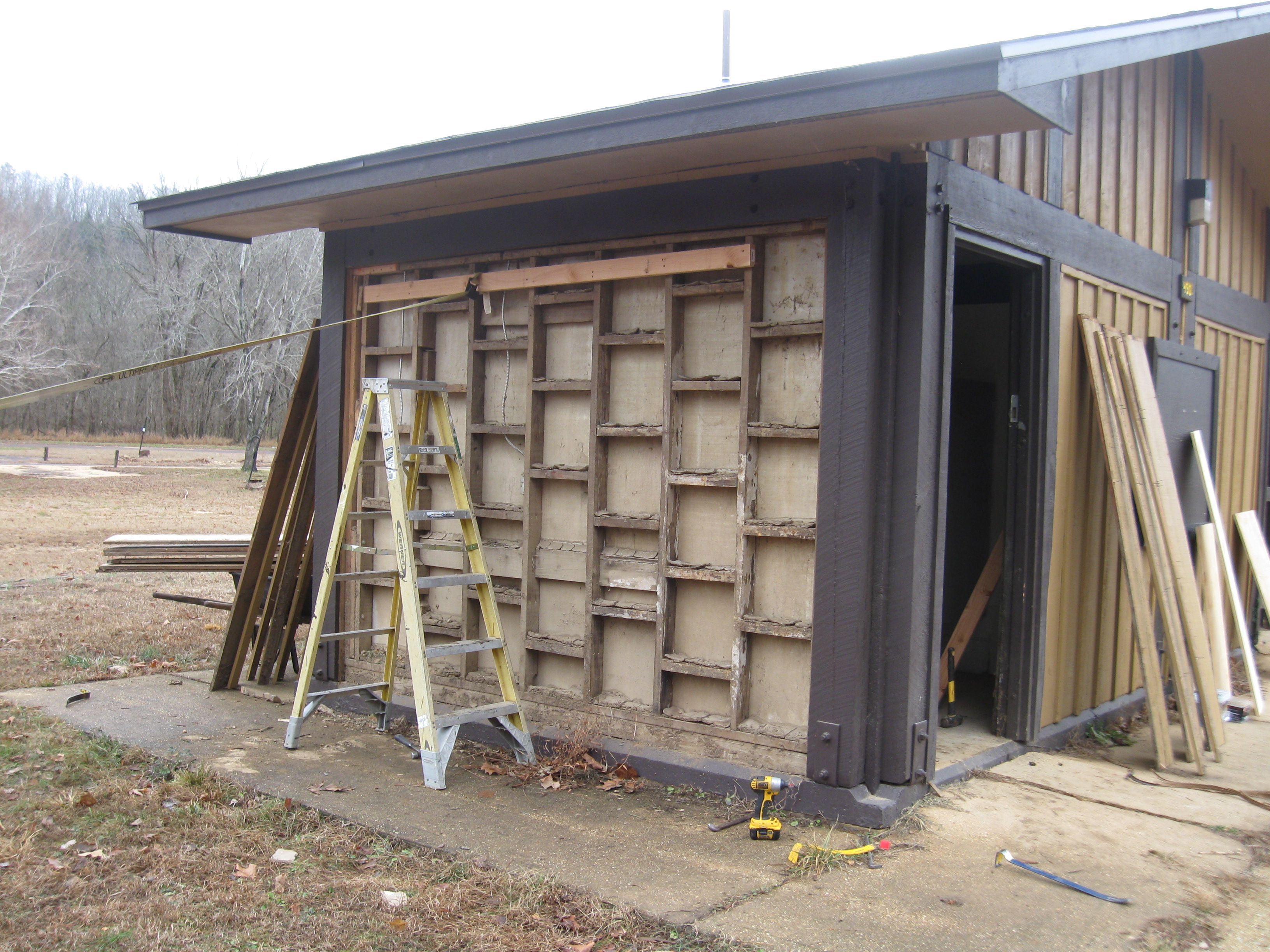 Repairs made to exterior of Big Spring Campground Bathroom