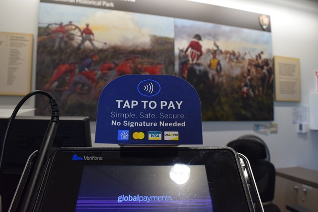 Card reader at park store