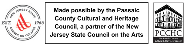 Logos for New Jersey State Council on the Arts and Passaic County Cultural & Heritage Council