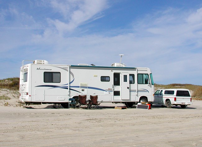 Recreational Vehicle (RV) campsite at South Beach