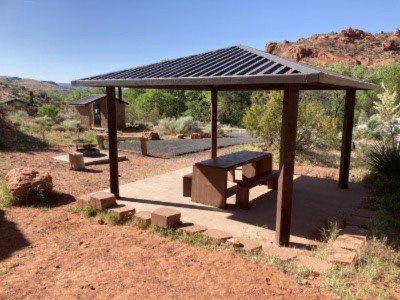 Image of a site at Red Cliffs Campground.
