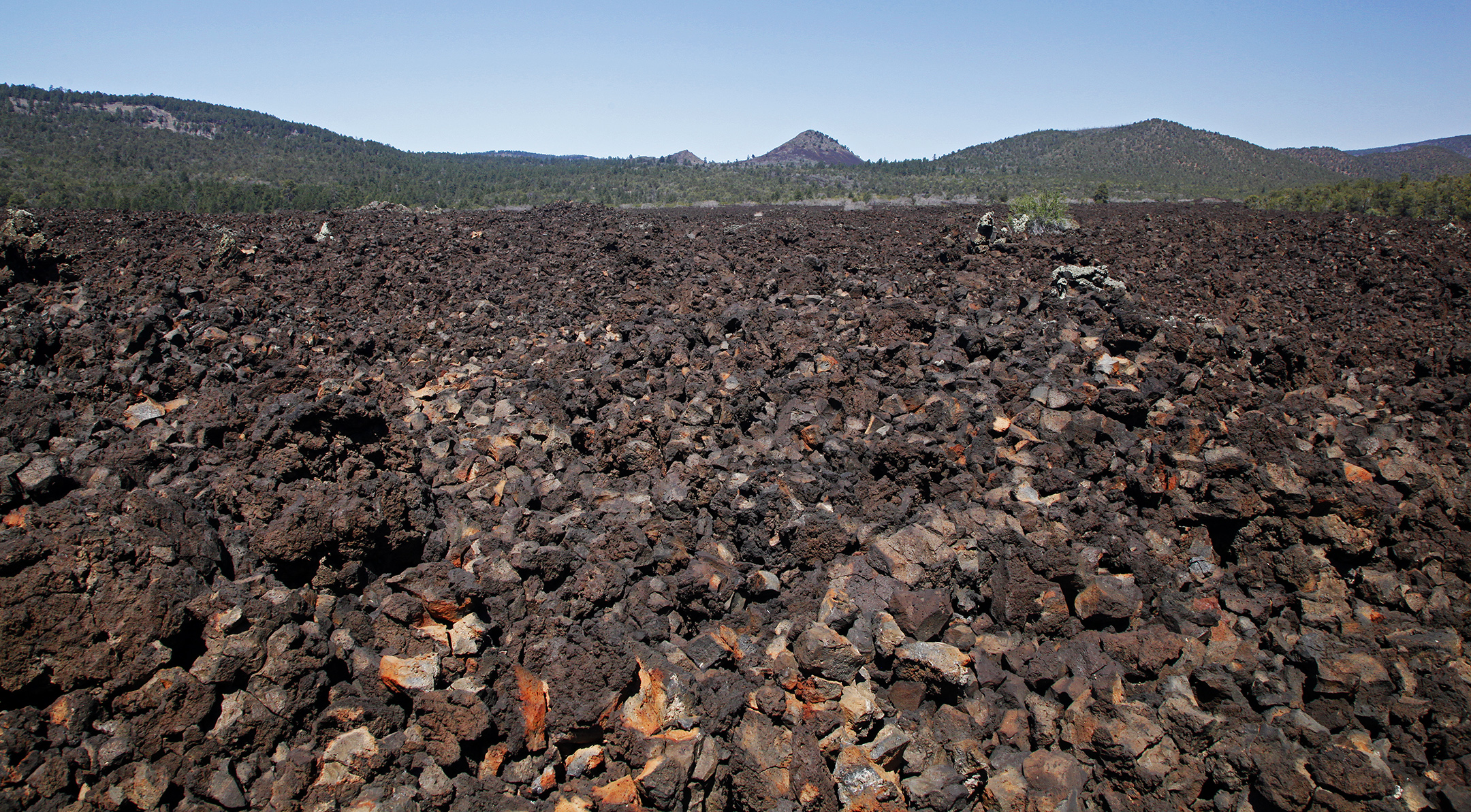 Crumbled rocks of the southeast lobe of the Little Springs lava flow event