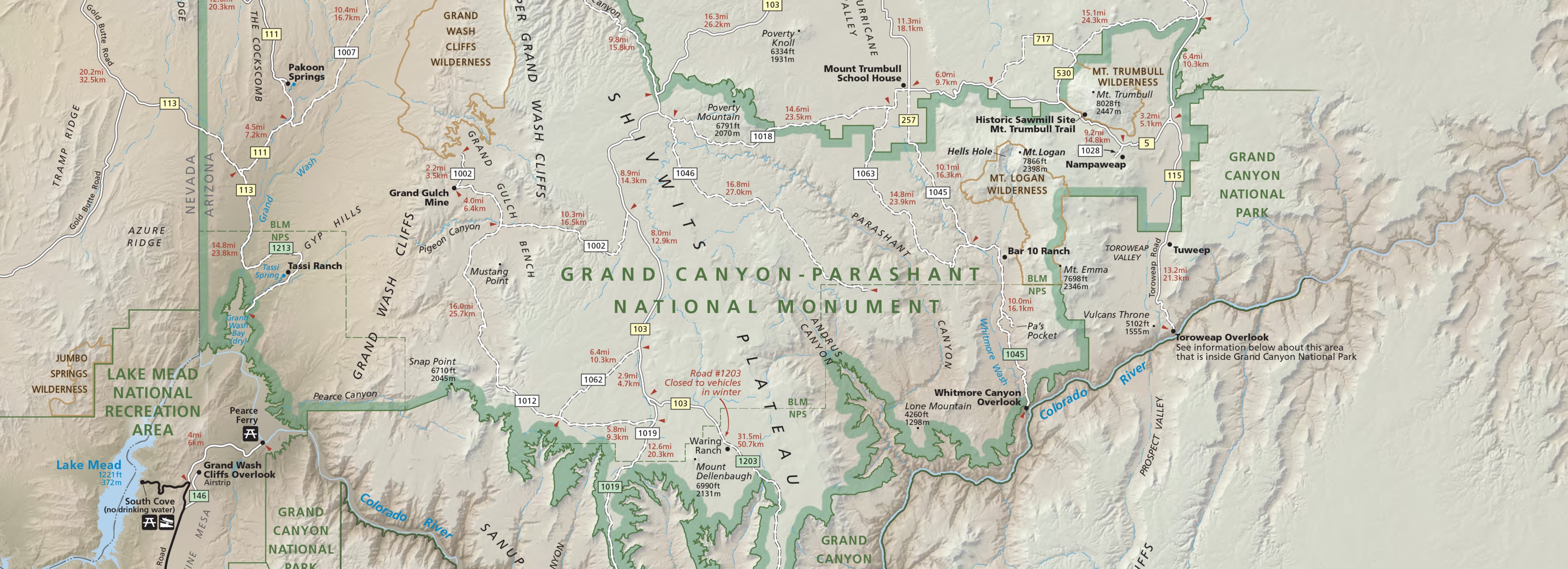 Georeferenced Parashant Brochure Map