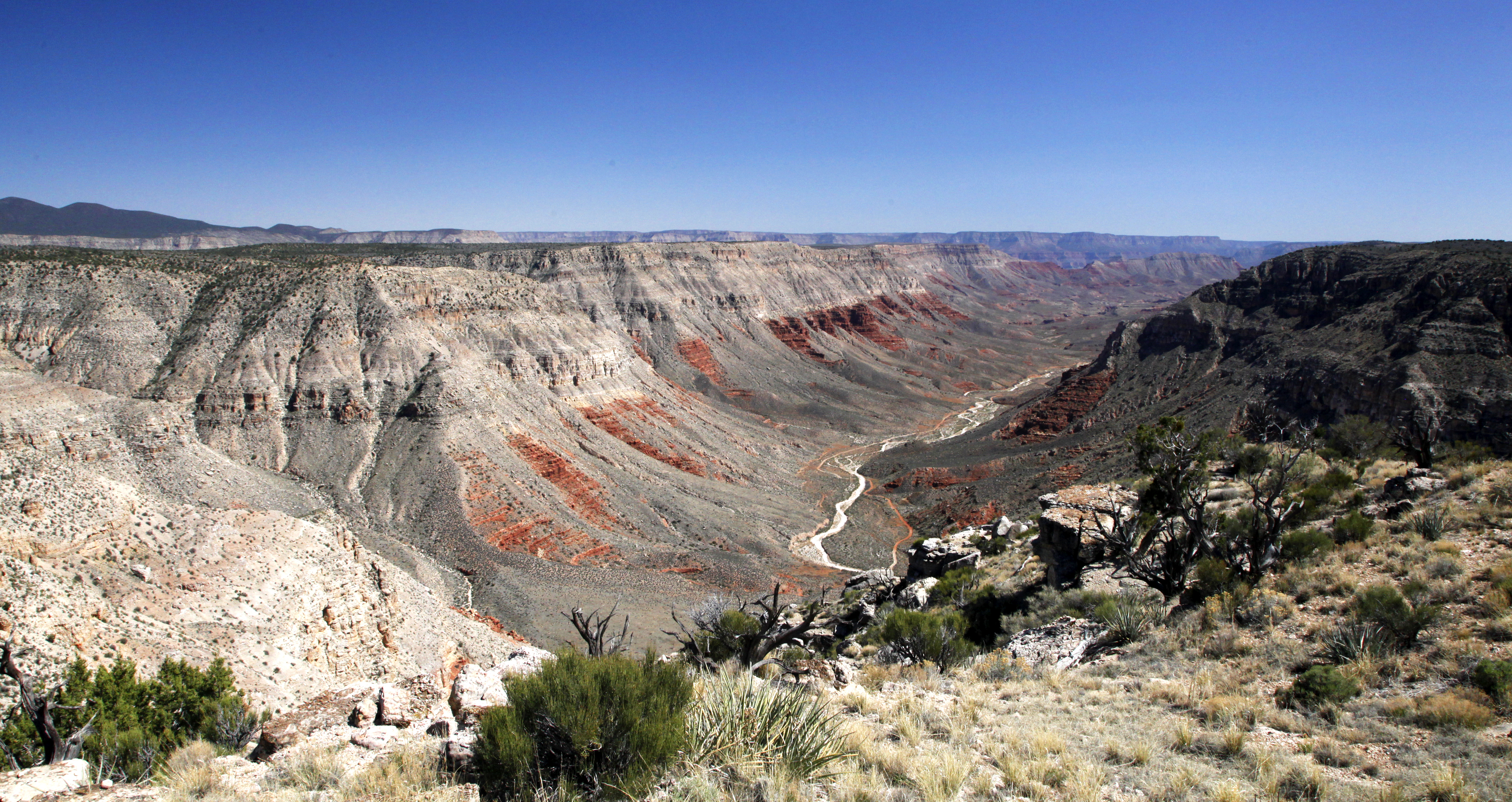 Mule point overlook into Parashant Canyon and the Grand Canyon