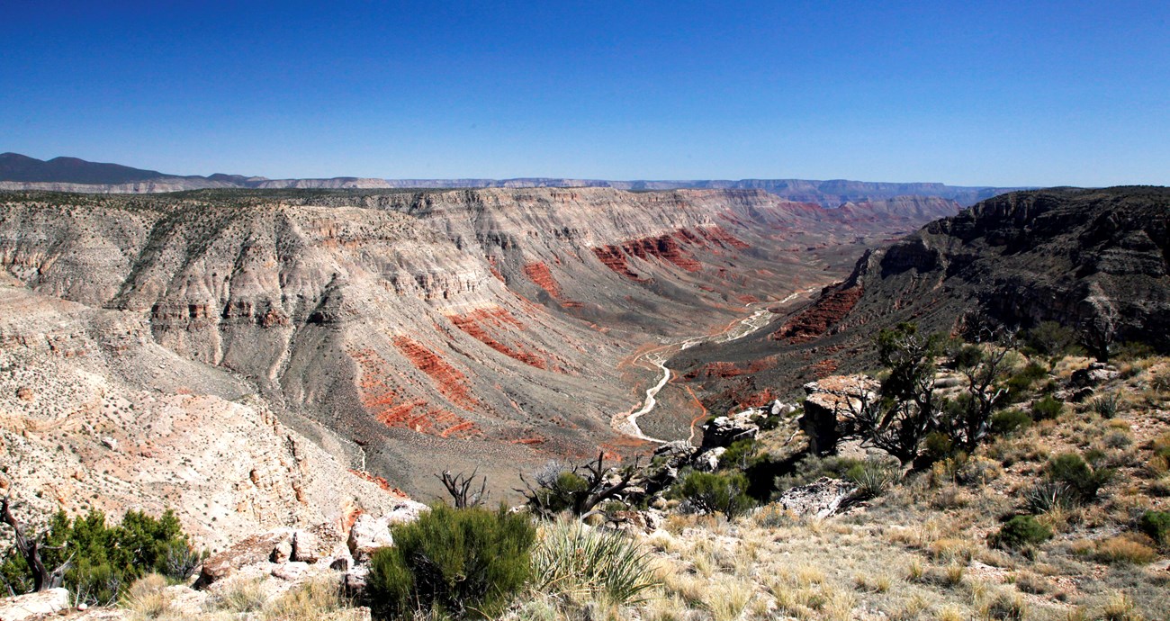 Mule point overlook into Parashant Canyon and the Grand Canyon