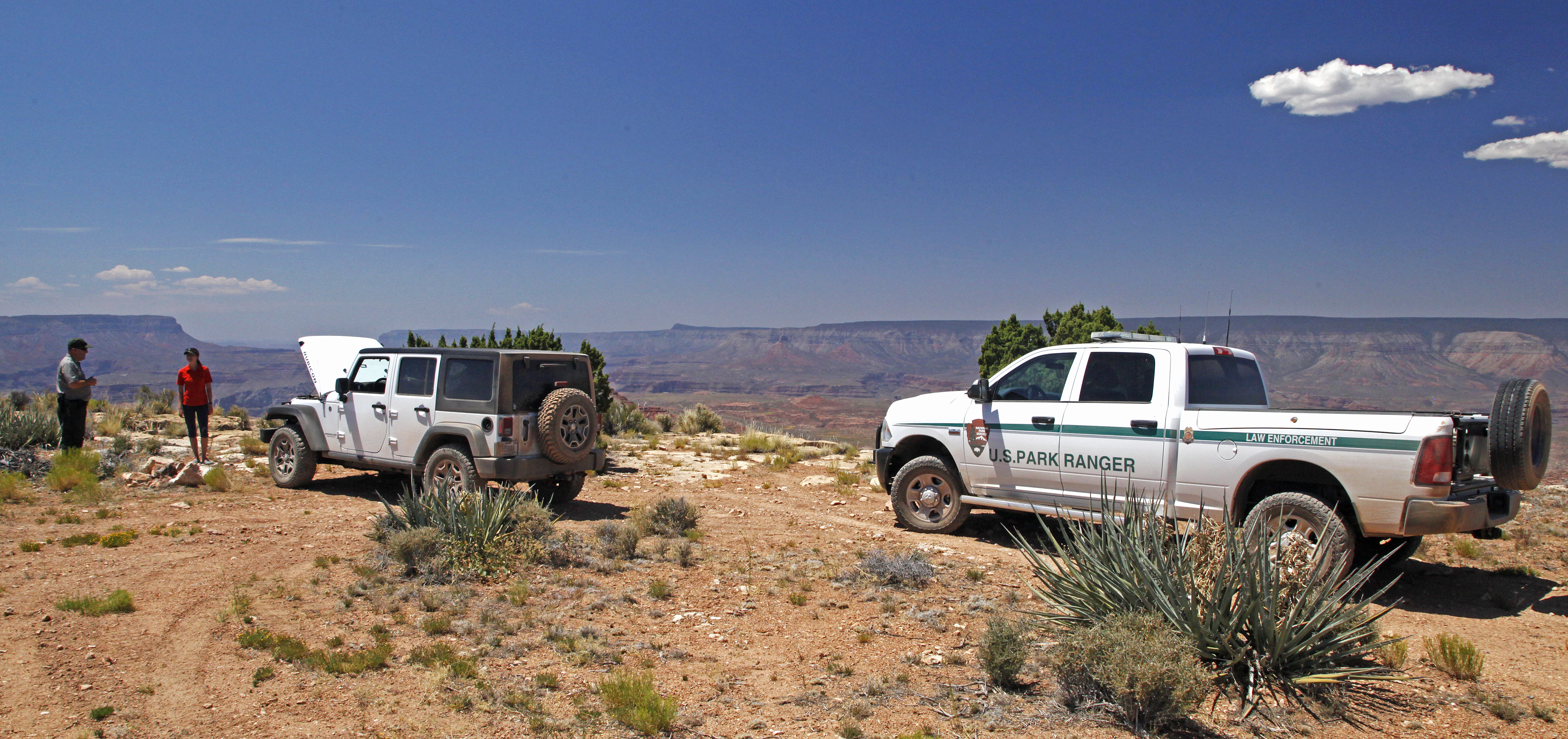 Ranger assists motorist with broken down vehicle