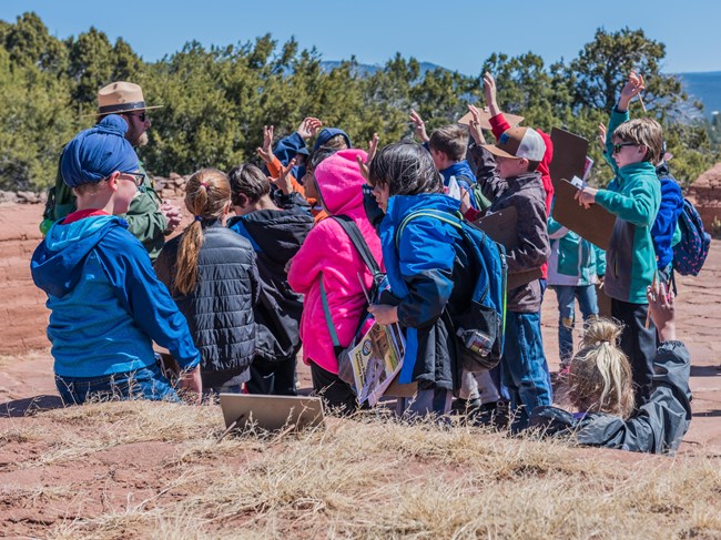 Every Kid In a Park Students attend Pecos NHP in 2018.