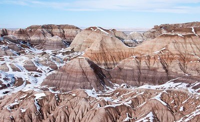 Blue Mesa with a dusting of snow