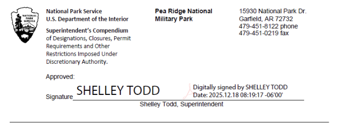 Superintendent Signature line, Shelley Todd, Digitally signed by Shelley Todd, date, 2025, 12,18, at 08:19;17 -06’00