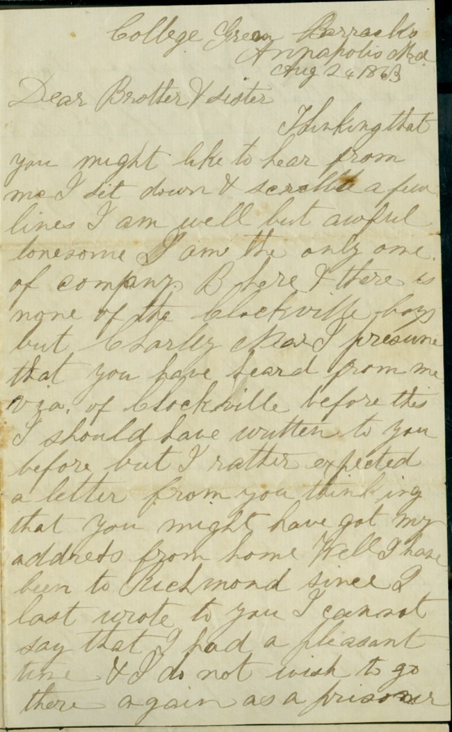 Handwritten letter in dark ink.