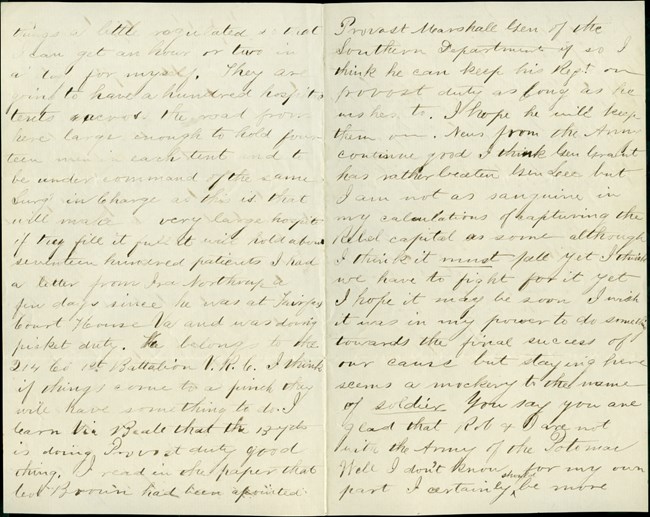 Handwritten letter in pale ink.