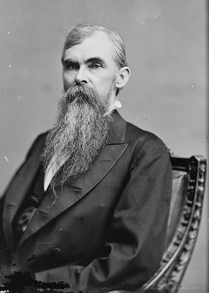 Black and white photo of Confederate General William Mahone in 1880.