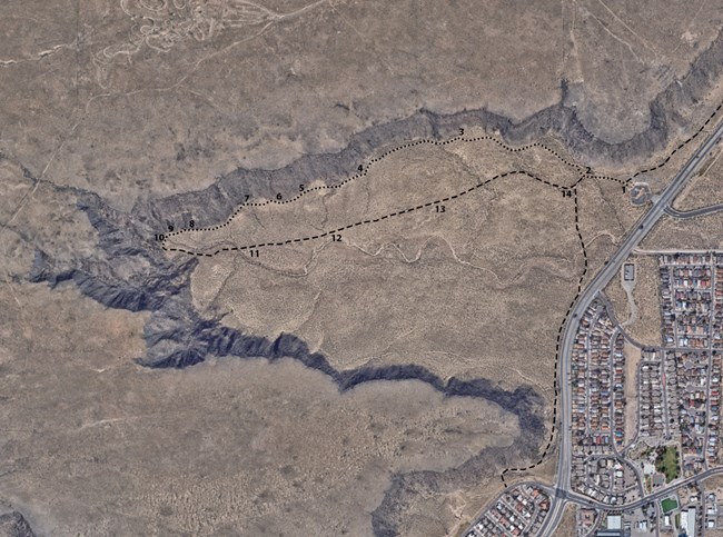 Map of rinconada Canyon.