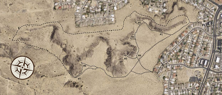 Map of Piedras Marcadas