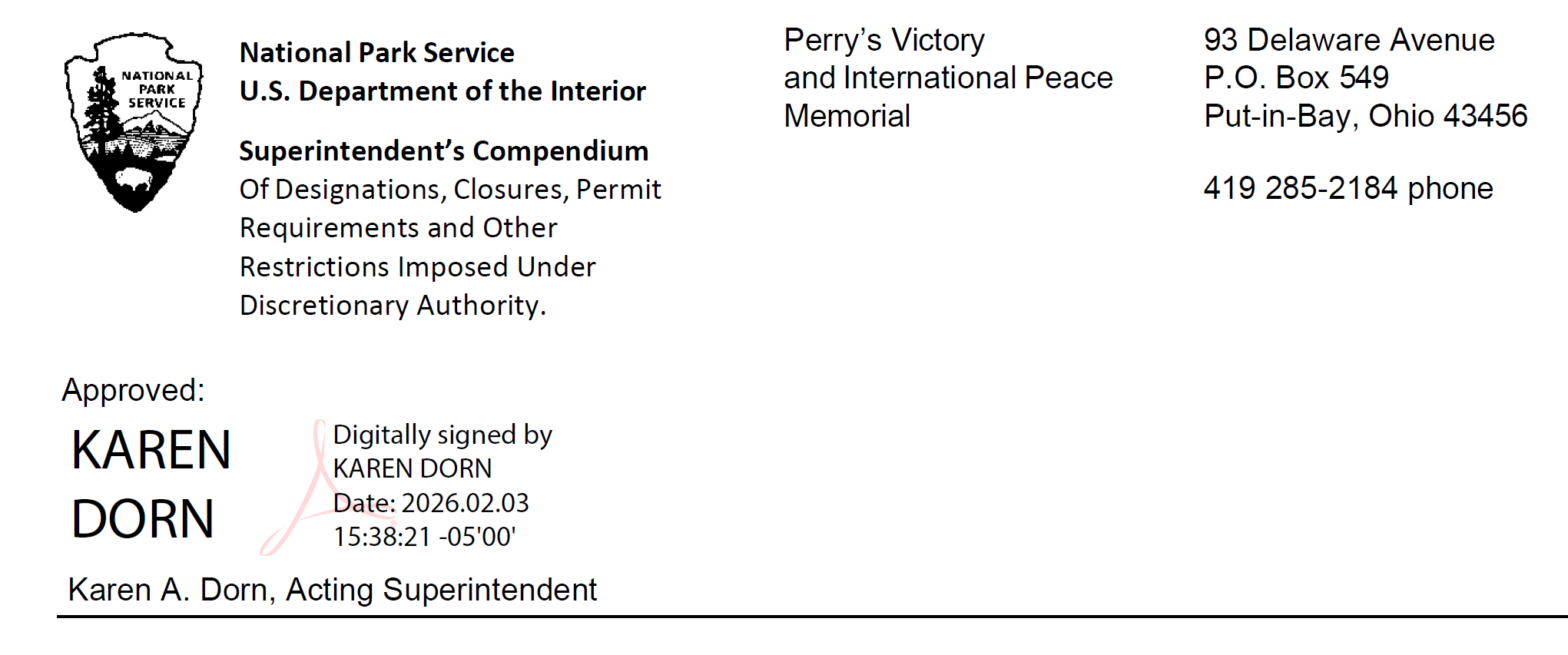 Acting Superintendents digital signature