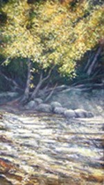 Phil Kryzminski painted this landscape of the Mosquito River during his stay as Artist in Residence.