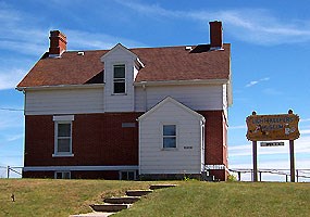 The Grand Marais Harbor of Refuge now houses the Grand Marais Historical Society's Lighthouse Keepers House and Museum.