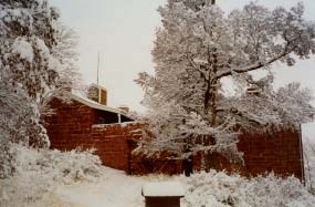 Pipe Spring fort with snow.