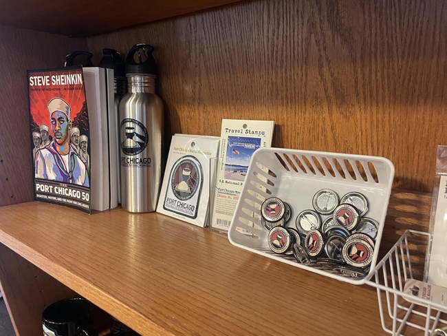 Port Chicago related book and merchandise.