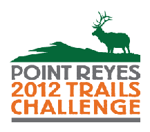 Logo for the Point Reyes 2012 Trails Challenge