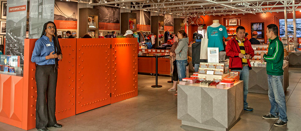 Golden Gate Bridge Welcome Center interior photo