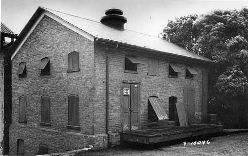 Building 225, a warehouse built on the Main Post in 1925.