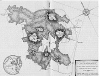 Historic black and white map of Chopawamsic Recreation Demonstration Area