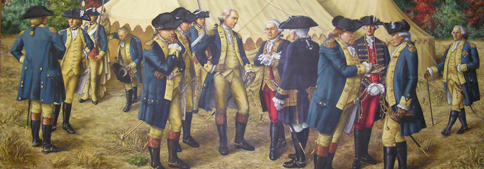 Washington in conference at Yorktown