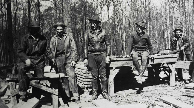 A CCC crew at rest