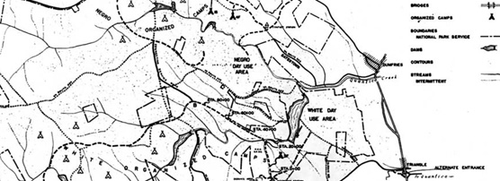 segregation map of the park