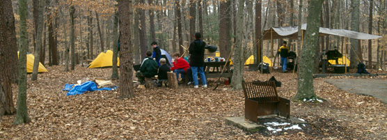 campers at turkey run