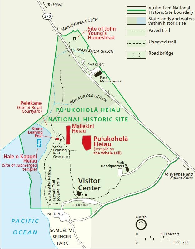 Map of Pu'ukohola Heiau National Historic Site