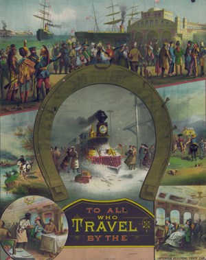 Promotional Print for Travel Agency containing Pullman Car Centered