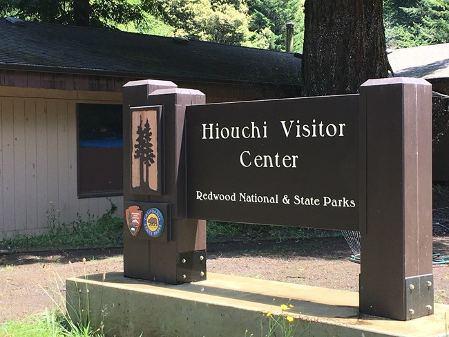 Hiouchi Visitor Center sign
