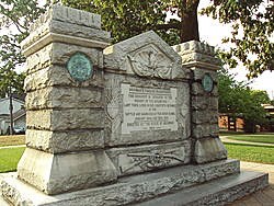 Large cement monument
