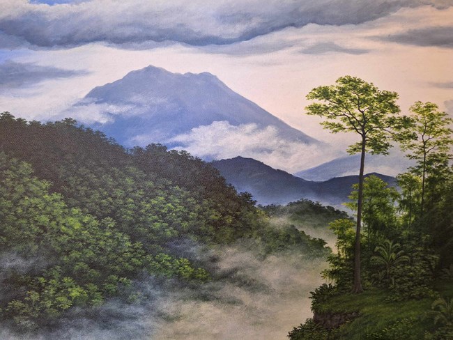 Painting titled "El Amanecer"