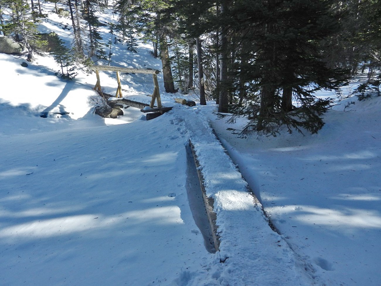 Snow-covered Bridge on Mills Lake Trail_Dec 20 2024