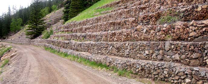 Old Fall River Road gabions