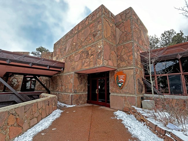 Beaver Meadows Visitor Center in January