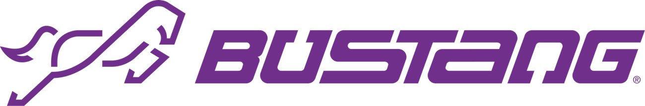 Bustang Logo of a purple horse and the text Bustang