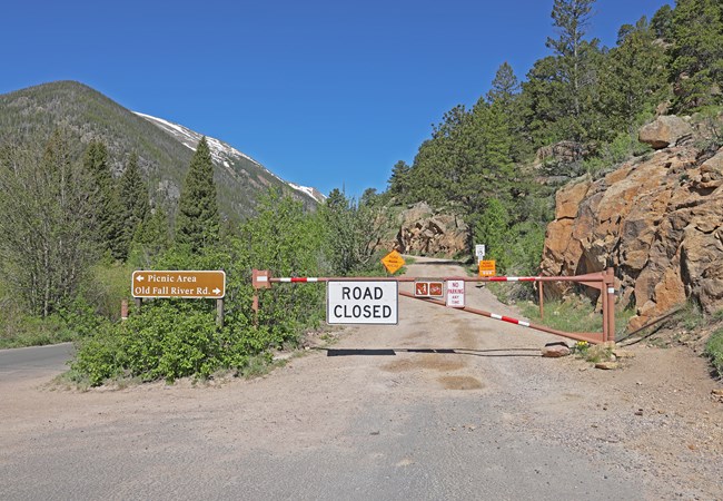 Old Fall River Road is Closed to vehicles