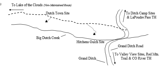 Drawing of Dutch Town Campsite Location