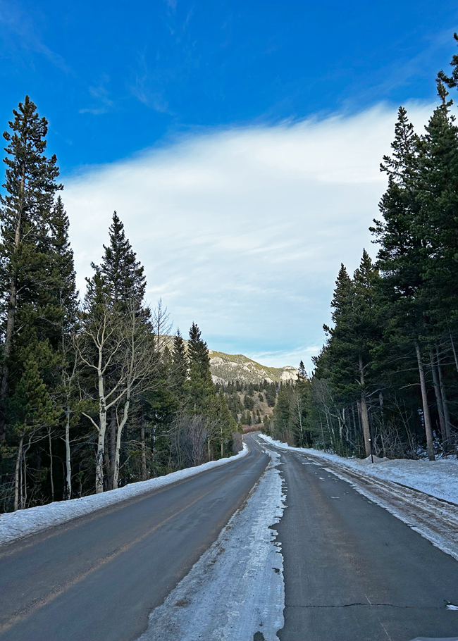 Ice on Trail Ridge Road near Hidden Valley